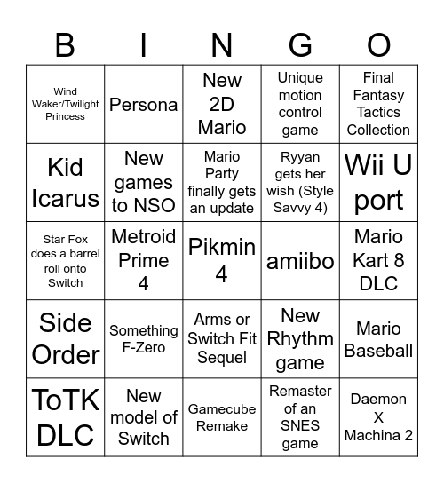 Direct Bingo Card