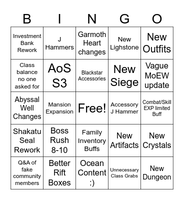Hidel Ball 2023 Bingo Card