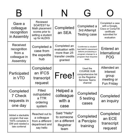 Untitled Bingo Card Untitled bingo card