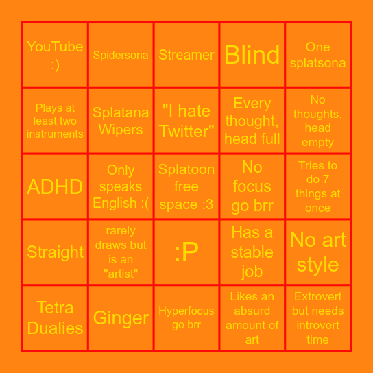 McBag Bingo Card