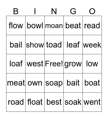 Blue 7 Bingo Card