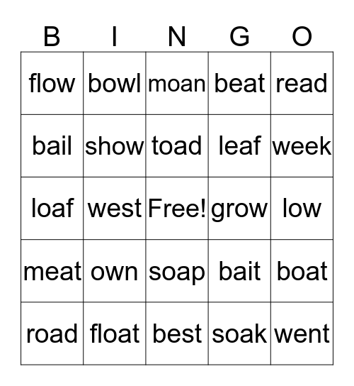 Blue 7 Bingo Card