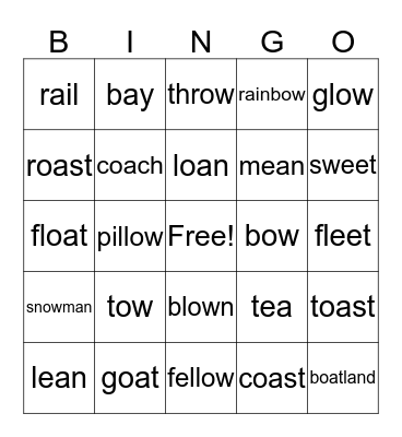 Blue 8 Bingo Card