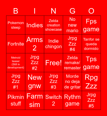 Tanfor Direct Bingo 21/06/23 Bingo Card