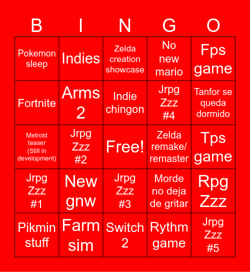 Tanfor Direct Bingo 21/06/23 Bingo Card