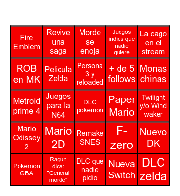 Bin21/B06/23 Bingo Card