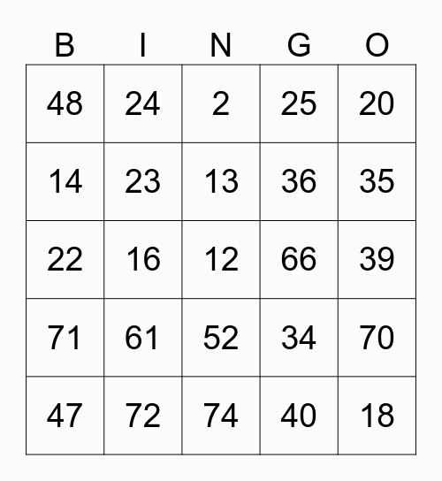 ER สายมู 2023 Bingo Card