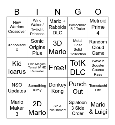 Direct Bingo Card