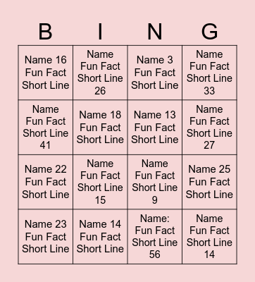 TRI Bingo Test Bingo Card