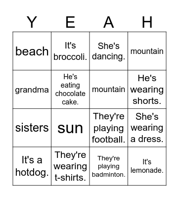 Final Class Bingo! Bingo Card