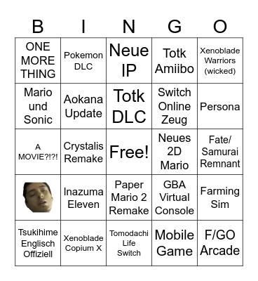 Direct Bingo Card