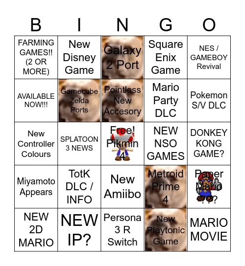 NINTENDO DIRECT BINGO - JUNE 2023 Bingo Card