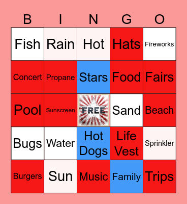 SUMMER TIME! Bingo Card
