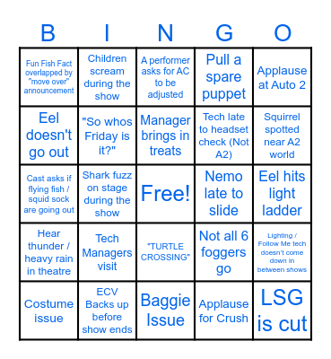 Bingo Blue & Beyond Bingo Card