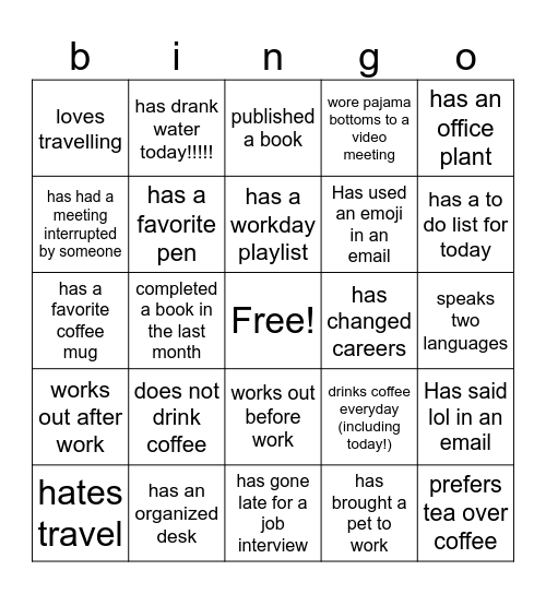 lab bingo! Bingo Card