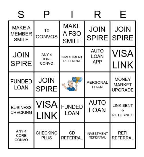 MSO SPIRE-O Bingo Card
