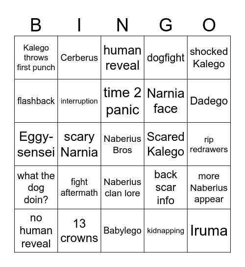 Woof Woof Bingo Card