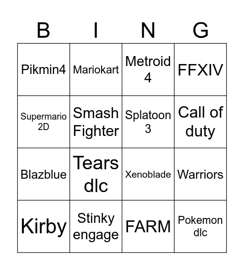 Direct Bingo Card