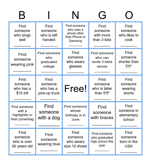 IBBC CAPITOL RETREAT 2023 Bingo Card