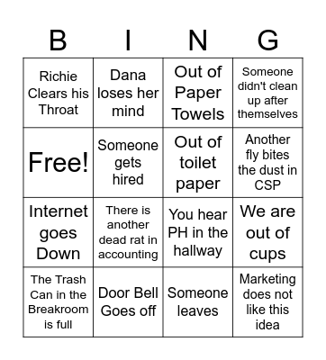AngelTrax Bin Bingo Card