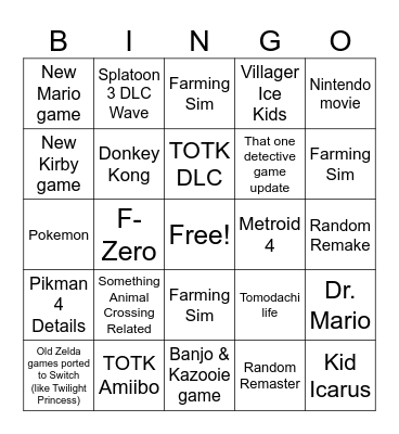 Gaby Direct Bingo Card