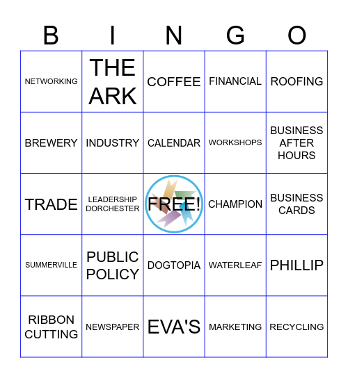CHAMBER BINGO Card
