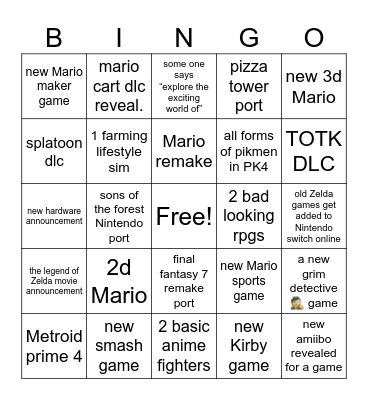 Direct Bingo Card