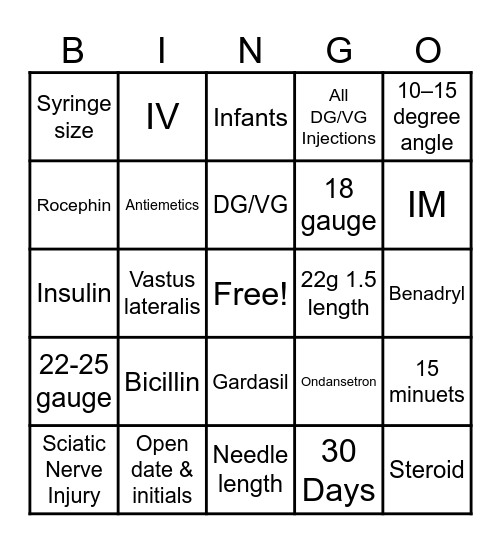 BCT BINGO Card