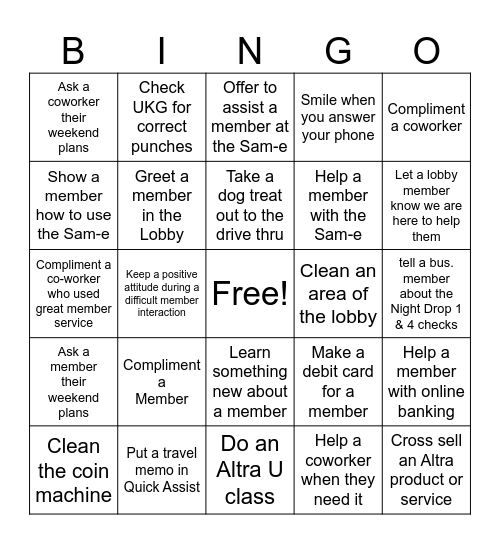 Holmen Bingo Card