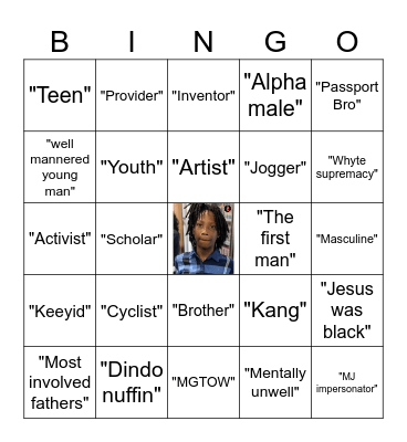Blakistan Bingo Card