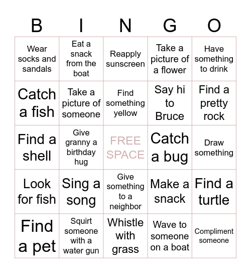 J I L L ‘ S  -  B I R T H D A Y  -  B I N G O Bingo Card