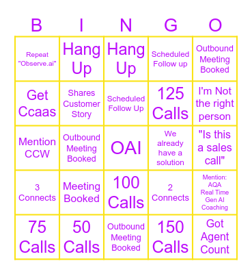 OAI Bingo Card