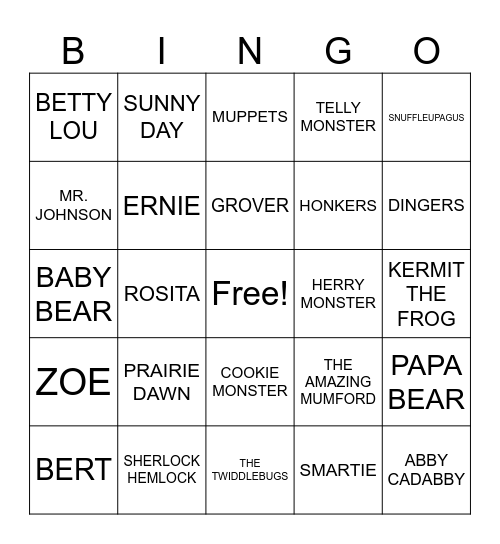 Noah's Birthday Bingo Card