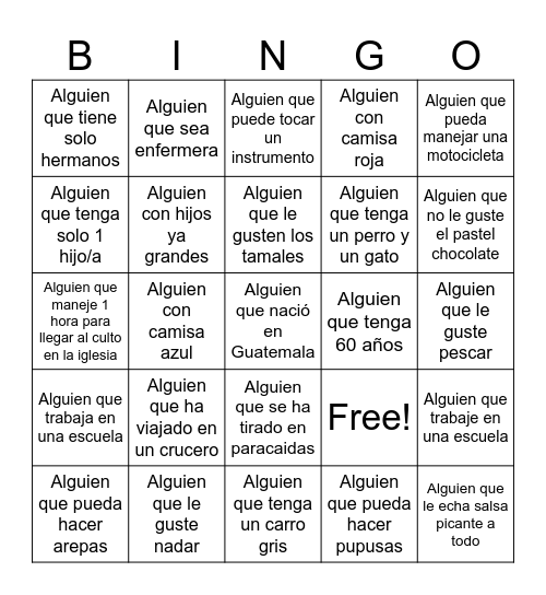 GIROS Y VUELTAS Bingo Card