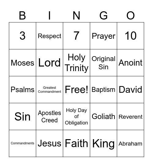 Chapter 7 & 8 Bingo Card