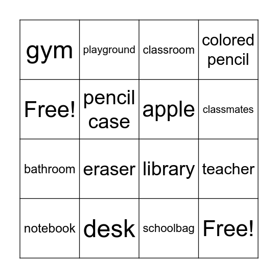 CPP Fun Corner! Bingo! Bingo Card