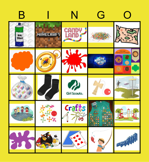 Girl Scout Bingo Card