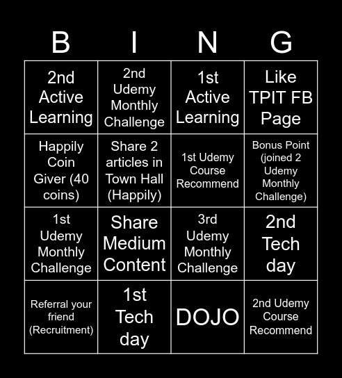 Join Noon Join Nee Bingo Card