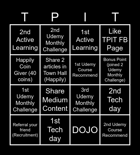 Join Noon Join Nee Bingo Card