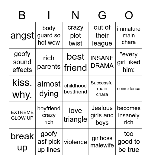 msa Bingo Card
