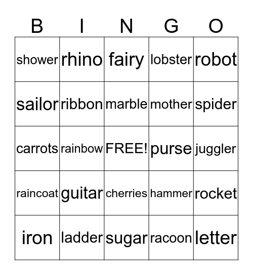 R Bingo Card