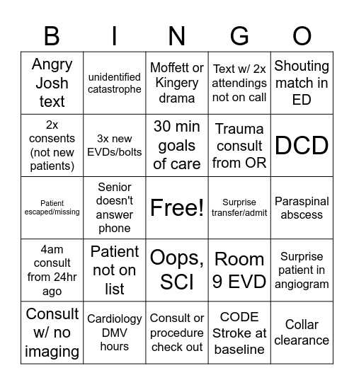 Overnight NES Bingo Card