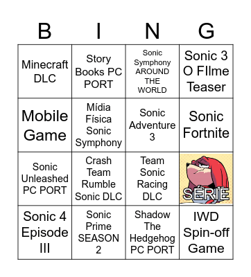 SONIC CENTRAL 23/06 Bingo Card