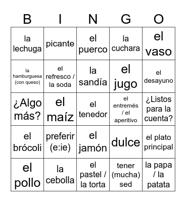 Untitled Bin Bingo Card