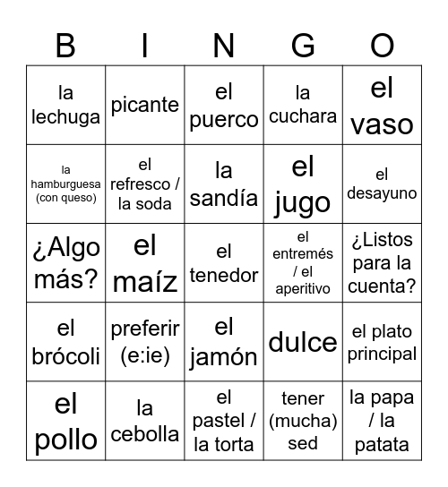 Untitled Bin Bingo Card