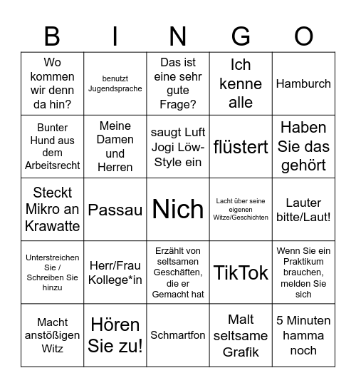 Maschmann-Bingo Card