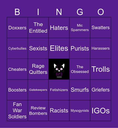 Problematic Bingo Card