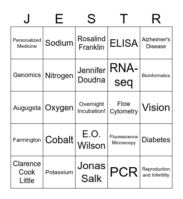 SSP Retreat Bingo Card