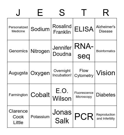 SSP Retreat Bingo Card