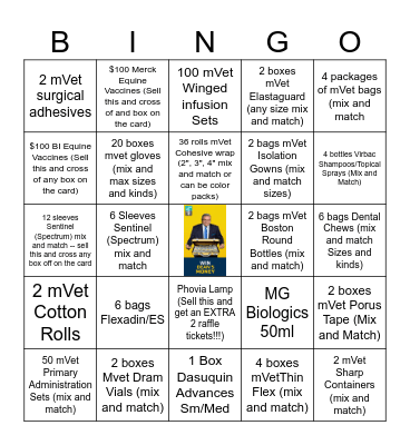 Win Dean's Money! Bingo Card